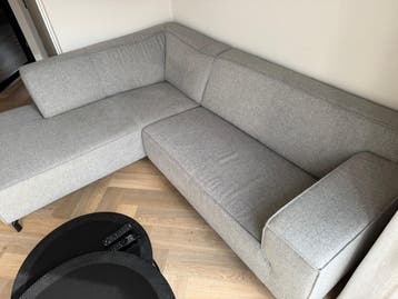 GRATIS OP TE HALEN - Grijze hoekbank