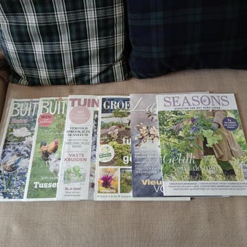 6 tijdschiften magazines tuinbladen Seasons, Landidee, etc