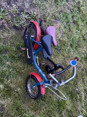 Kinderfietsje en loopfietsje - Gebruikt