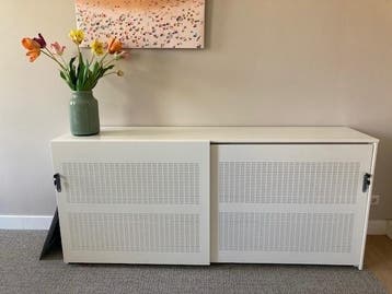 Dossierkast voor hangmappen, grijs metaal