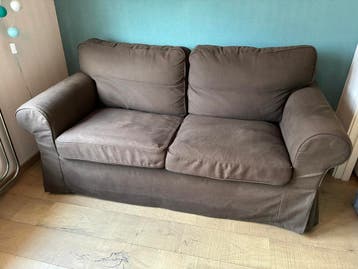 Gratis af te halen bruine 2-zitsbank