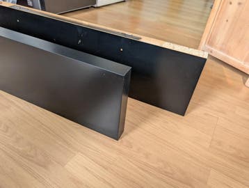 2x IKEA LACK wandplank zwartbruin, 110x26 cm