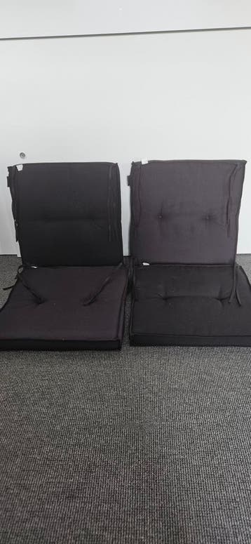 Zwarte stoelkussens  - Gratis afhalen