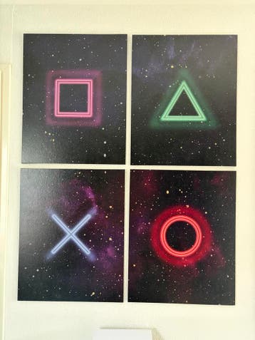 PlayStation Logo wandpanelen 40x50
