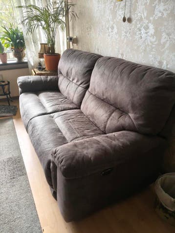 Relaxbank 2.5-zits met elektrische functie en USB + stoel