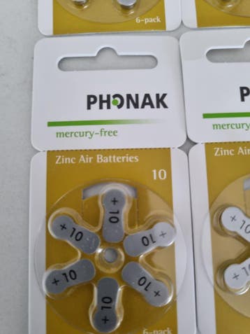 Phonak 10 hoortoestel batterij nieuwe