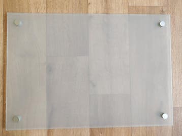 Whiteboard glas van Ikea KLUDD