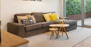 Ikea Kivik Grijze hoekbank met chaise longue