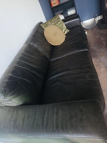 GRATIS 2x een 2,5 zit leren bank