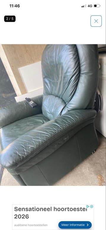 Comfortabele elektrische relaxstoel leer