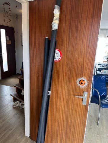 2 gebruikte rolgordijnen: 160 cm en 200 cm breed