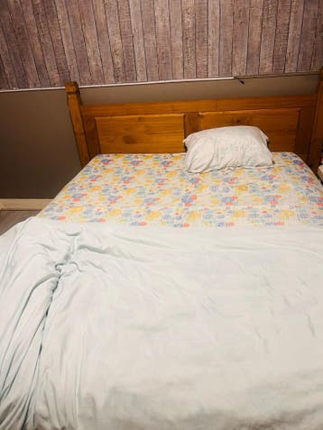 Houten bedframe tweepersoons - zonder matras