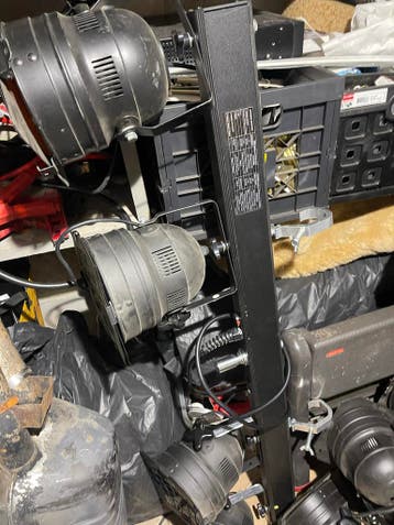 Partij zwarte podiumlampen 8 stuks showrech