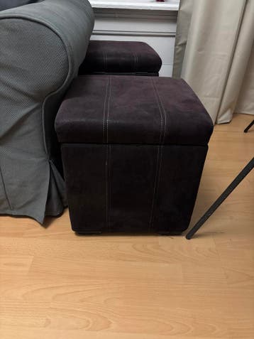 Poef met opbergruimte