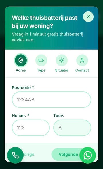 Gratis thuisbatterij berekening op maat.