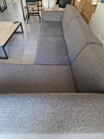 Grijze hoekbank - 4/5 zits - gratis - 3m en 2m
