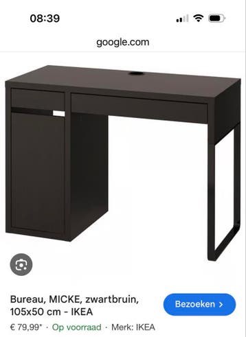 IKEA bureau zwart