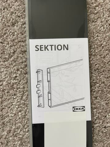 IKEA Sektion plint, zwart,