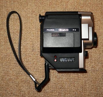 Vintage Fujica Single-8 P2 Filmcamera - 1978, met tas en