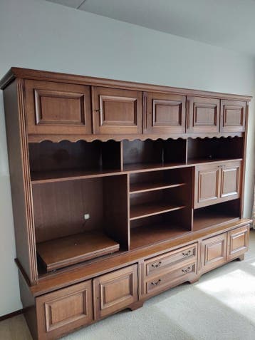 Vintage wandmeubel eiken