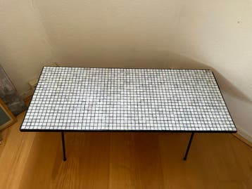 Salontafel tafel bijzettafel vintage mozaïek