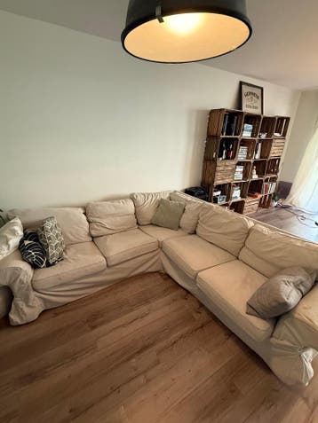 Comfortabele Hoekbank - Crèmekleurig