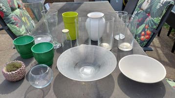 Gratis vazen,potten en schalen voor bloemen en planten