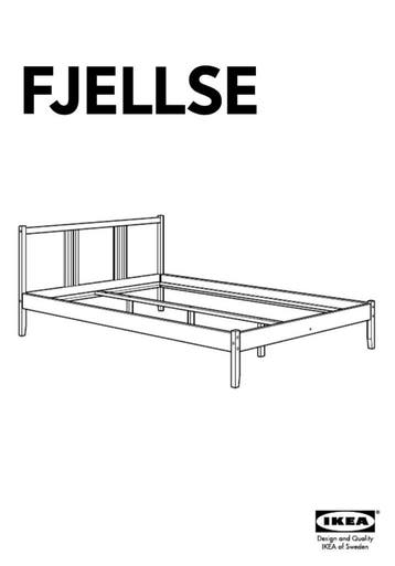 Gratis Ikea FJELSSE bedframe ZONDER schroefonderdelen