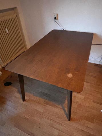 Donkerbruine eettafel