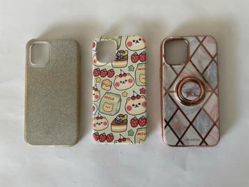 3 iPhone 12 mini glitter, beer, marmer