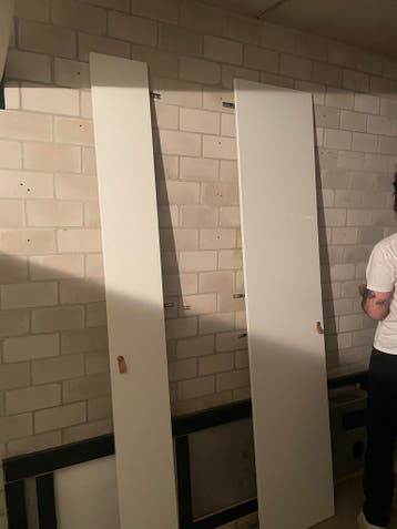 IKEA Forsand kastdeuren/closet door 50 + 25 cm x 229 cm