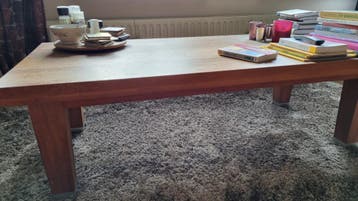 Salontafel hout 140x70x45