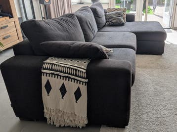 Bankstel 3 zits met chaise longue en fauteuil