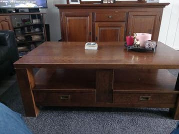 Eikenhouten Salontafel gratis ophalen
