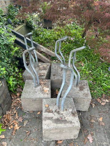 Fietsenrekken met betonnen voet - 5 stuks