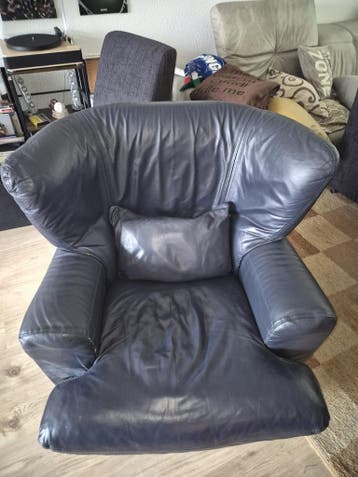 Lederen Design Oorfauteuil - Comfortabel en Stijlvol