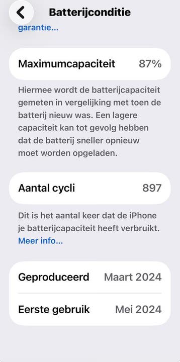 400€  iPhone 15 pro zwart 128GB