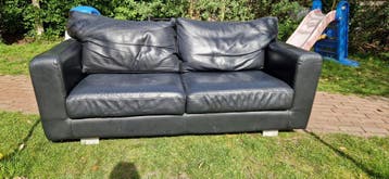 Comfortabele Italiaanse leren bank - 2-zits