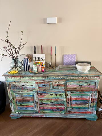 Kleurrijke dressoir / kast - gratis!