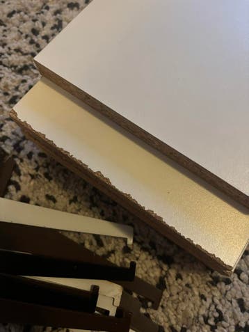 Planken met stellingdragers