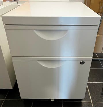 12x Bureaukastje met 2 laden - Wit - Archiefkast