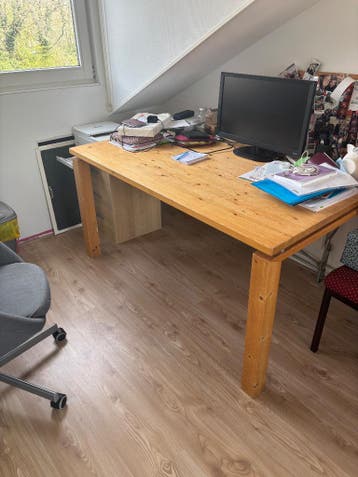 Eikenhouten tafel/bureau