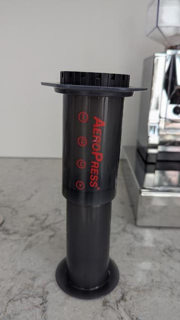 AeroPress gratis op te halen.