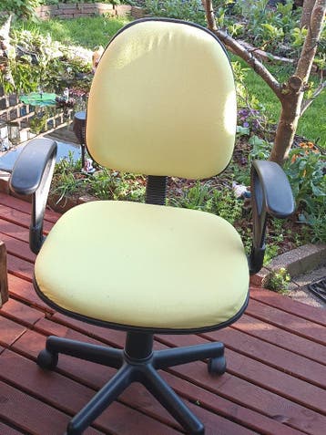 Limegroene bureaustoel - Gebruikt, goede staat