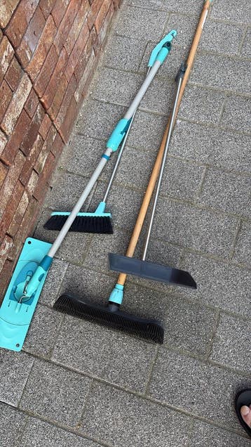 Bezems en dweil van Leifheit