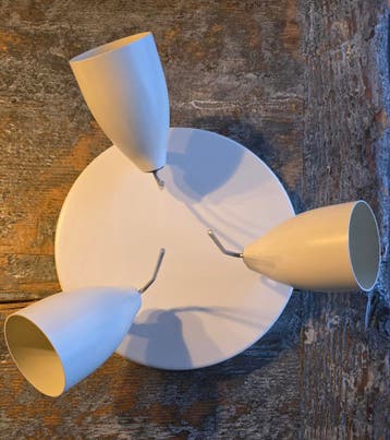 Plafonnière met 3 spots