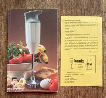Bamix instructie recepten boekje oud!