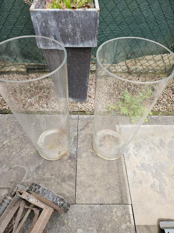 Grote glazen vazen (gratis afhalen)