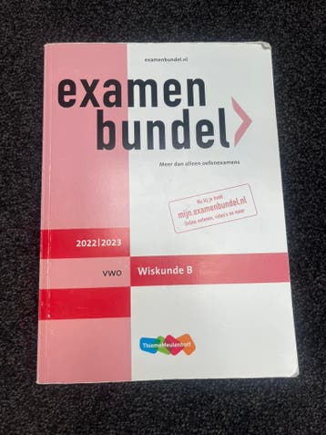 Examenbundel Wiskunde B VWO 2023