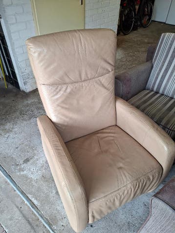 Relaxfauteuil leder gratis af te halen